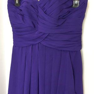 DAVID'S BRIDAL , ruffled Cocktail dress , size 4 N